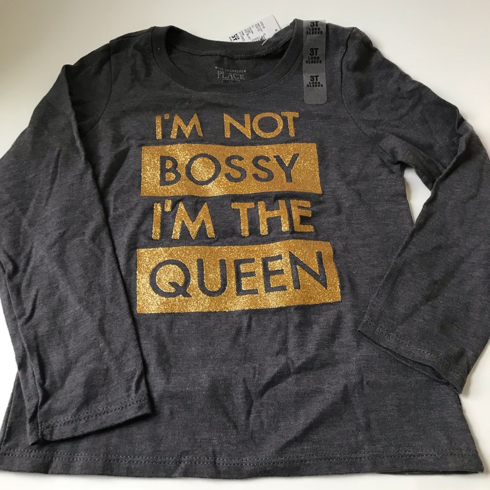NWT Children’s place girls 2T I’m the queen shirt